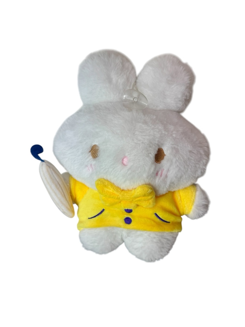 Bunny Character with Clothes Cute Plush Toy Umbrella Yellow Coat